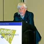 Arthur A. Hansen speaks at the Japanese American National Museum's National Conference in Seattle, Wash., in July 2013. Photo courtesy of Arthur A. Hansen