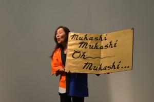 Keiko Kawashima of the Grateful Crane Ensemble performs for the audience of the “Remembering Sadako” event at the Japanese American Cultural and Community Center. Photo by Connie K. Ho