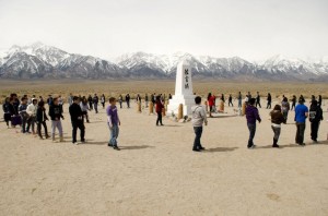 College was where Yamashiro discovered her love for community work, history and learned more about her identity. Above is an image her her annual trip to Manzanar with her club Tomo No Kai at UCI. Photo courtesy of Michelle Yamashiro