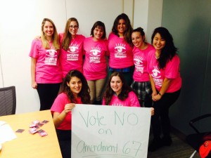 Planned Parenthood Metropolitan Washington, D.C., Action fund made phone calls urging Coloradoans to vote no on Amendment 67 because government shouldn’t be able to interfere with how and when a woman chooses to start a family.